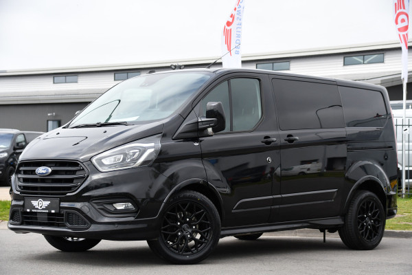 Ford Transit Custom 320 2.0 TDCI L1H1 Sport DC Black Edition Adaptieve Cruise, Camera, Carplay, Xenon, 185pk, 2 x Schuifdeur, Stoelverwarming, Leder, Uniek!