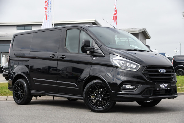 Ford Transit Custom 320 2.0 TDCI L1H1 Sport DC Black Edition Adaptieve Cruise, Camera, Carplay, Xenon, 185pk, 2 x Schuifdeur, Stoelverwarming, Leder, Uniek!