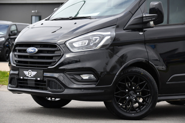 Ford Transit Custom 320 2.0 TDCI L1H1 Sport DC Black Edition Adaptieve Cruise, Camera, Carplay, Xenon, 185pk, 2 x Schuifdeur, Stoelverwarming, Leder, Uniek!