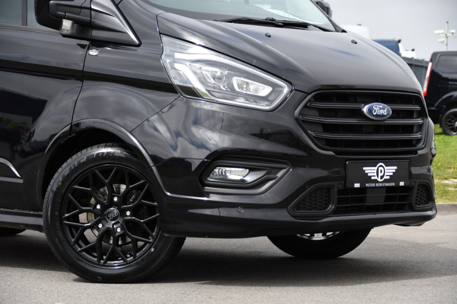Ford Transit Custom 320 2.0 TDCI L1H1 Sport DC Black Edition Adaptieve Cruise, Camera, Carplay, Xenon, 185pk, 2 x Schuifdeur, Stoelverwarming, Leder, Uniek!