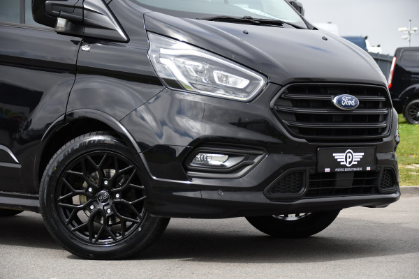 Ford Transit Custom 320 2.0 TDCI L1H1 Sport DC Black Edition Adaptieve Cruise, Camera, Carplay, Xenon, 185pk, 2 x Schuifdeur, Stoelverwarming, Leder, Uniek!