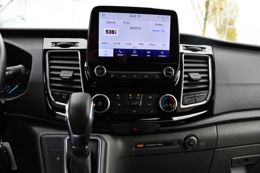 Ford Transit Custom 320 2.0 TDCI L1H1 Sport DC Black Edition Adaptieve Cruise, Camera, Carplay, Xenon, 185pk, 2 x Schuifdeur, Stoelverwarming, Leder, Uniek!