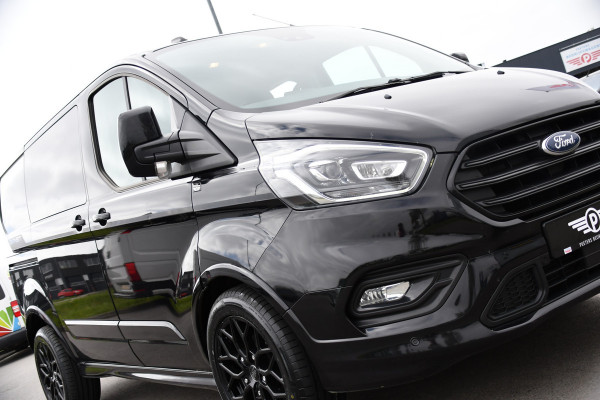 Ford Transit Custom 320 2.0 TDCI L1H1 Sport DC Black Edition Adaptieve Cruise, Camera, Carplay, Xenon, 185pk, 2 x Schuifdeur, Stoelverwarming, Leder, Uniek!
