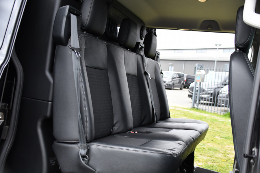 Ford Transit Custom 320 2.0 TDCI L1H1 Sport DC Black Edition Adaptieve Cruise, Camera, Carplay, Xenon, 185pk, 2 x Schuifdeur, Stoelverwarming, Leder, Uniek!