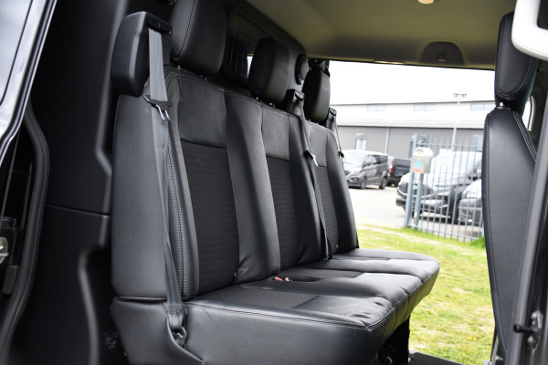 Ford Transit Custom 320 2.0 TDCI L1H1 Sport DC Black Edition Adaptieve Cruise, Camera, Carplay, Xenon, 185pk, 2 x Schuifdeur, Stoelverwarming, Leder, Uniek!
