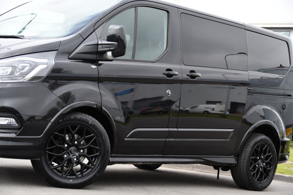 Ford Transit Custom 320 2.0 TDCI L1H1 Sport DC Black Edition Adaptieve Cruise, Camera, Carplay, Xenon, 185pk, 2 x Schuifdeur, Stoelverwarming, Leder, Uniek!
