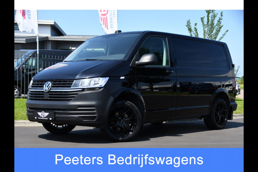 Volkswagen Transporter 2.0 TDI L1H1 30 Black Edition Cruise, Carplay, 150PK, Automaat, Standkachel, Stoelverwarming, Sensoren, Trekhaak
