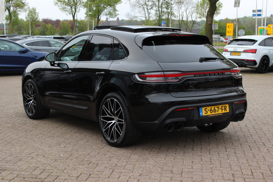 Porsche Macan 2.0 / Panoramadak / Camera / Carbon intr. / Matrix LED / Leder / 21'' / Sportchrono / Bose / CarPlay / Stoelventilatie+Verwarming / Stuurverwarming / Dodehoek / DAB / ACC