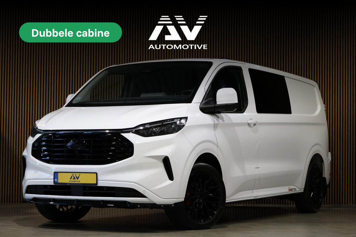 Ford Transit Custom 2.0 TDCI L2H1 DC | DUBBEL CABINE | CARPLAY | NAVIGATIE | CAMERA | PDC V+A | TREKHAAK | LEDEREN BEKLEDING | EURO 6 | BPM VRIJ | 6-ZITTER | DEALER ONDERHOUDEN