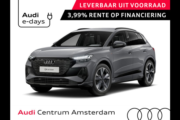 Audi Q4 e-tron 45 S edition Competition 82 kWh 286 pk | Assistentiepakket plus | Lichtpakket plus ambient light | Sportstoelen voor leder/stof | Optiek pakket zwart |