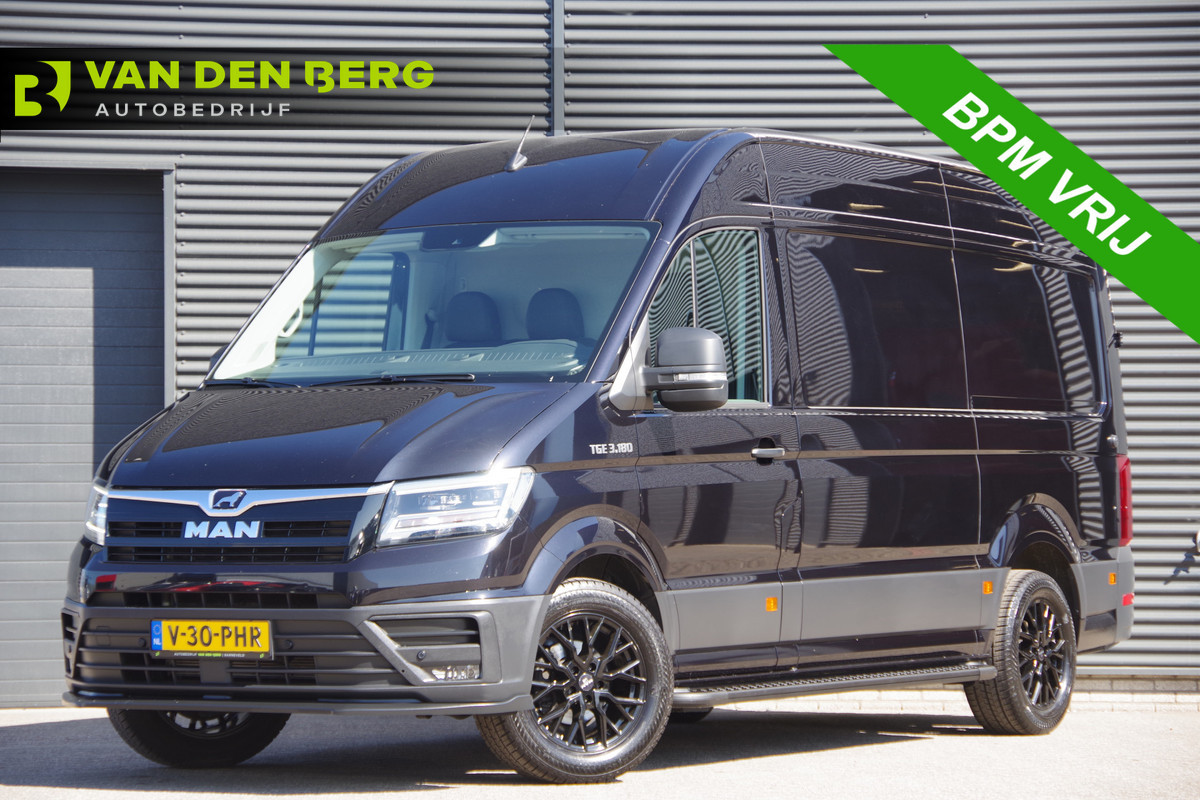 MAN TGE 3.180 35 2.0 L3H3(L2H2) 177PK AUT. 3-ZITS, LED, TREKHAAK, GEV. STOEL, CAMERA, CRUISE, AIRCO, PARKEERSENSOREN, CARPLAY