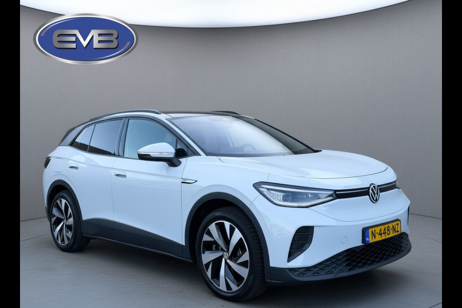 Volkswagen ID.4 Pro MAX 77 kWh, VOL OPTIES, panoramadak, soh 98 %, leder, el bedienbare trekhaak 21 inch, matrix led,, 360 camera