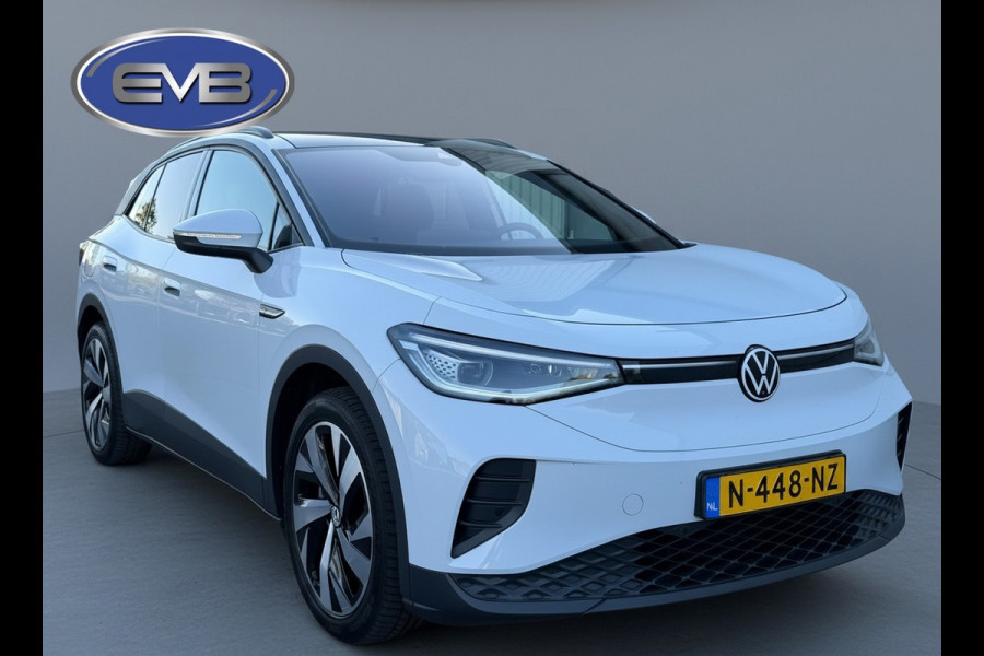 Volkswagen ID.4 Pro MAX 77 kWh, VOL OPTIES, panoramadak, soh 98 %, leder, el bedienbare trekhaak 21 inch, matrix led,, 360 camera