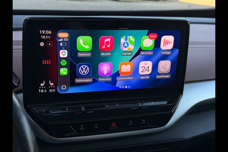 Volkswagen ID.4 Pro MAX 77 kWh, VOL OPTIES, panoramadak, soh 98 %, leder, el bedienbare trekhaak 21 inch, matrix led,, 360 camera