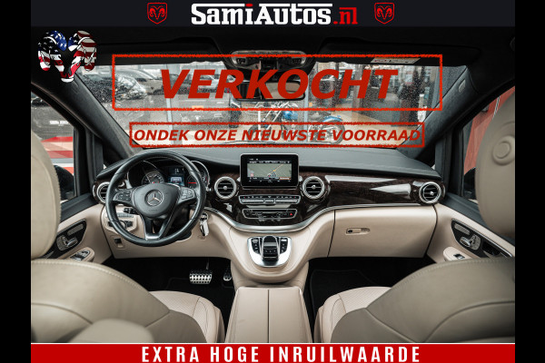 Mercedes-Benz V-Klasse AMG VIP PURE LUXE 6 PERSOONS | 4-MATIC | LANG | PANO DAK | EXCLUSIVE | ADAPTIVE CRUISE | ALCANTARA HEMEL | BURMESTER | 6 X STOELEN VERWARMD EN GEKOELD | ROYALE (CLASS) BEEN RUIMTE |