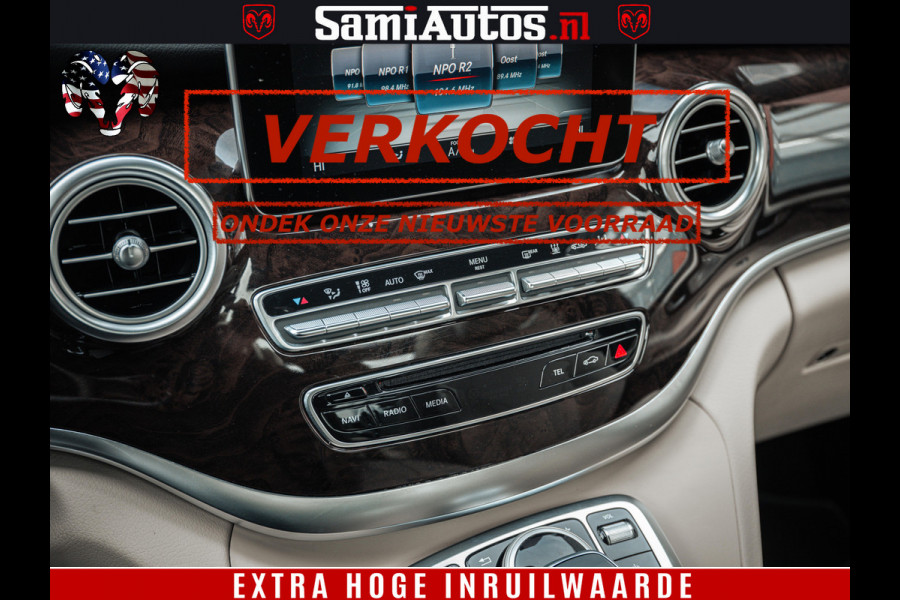 Mercedes-Benz V-Klasse AMG VIP PURE LUXE 6 PERSOONS | 4-MATIC | LANG | PANO DAK | EXCLUSIVE | ADAPTIVE CRUISE | ALCANTARA HEMEL | BURMESTER | 6 X STOELEN VERWARMD EN GEKOELD | ROYALE (CLASS) BEEN RUIMTE |