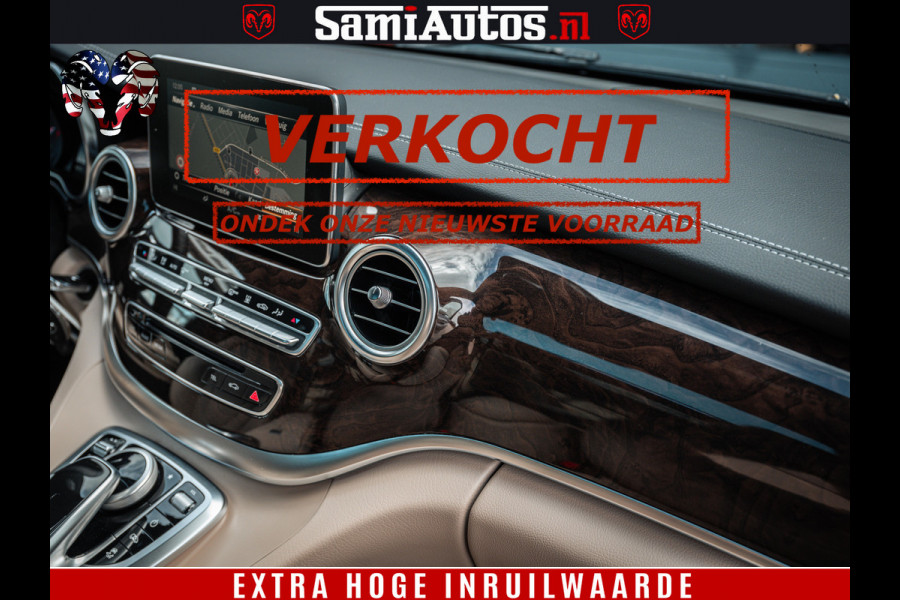Mercedes-Benz V-Klasse AMG VIP PURE LUXE 6 PERSOONS | 4-MATIC | LANG | PANO DAK | EXCLUSIVE | ADAPTIVE CRUISE | ALCANTARA HEMEL | BURMESTER | 6 X STOELEN VERWARMD EN GEKOELD | ROYALE (CLASS) BEEN RUIMTE |