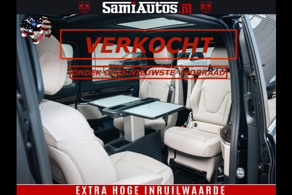 Mercedes-Benz V-Klasse AMG VIP PURE LUXE 6 PERSOONS | 4-MATIC | LANG | PANO DAK | EXCLUSIVE | ADAPTIVE CRUISE | ALCANTARA HEMEL | BURMESTER | 6 X STOELEN VERWARMD EN GEKOELD | ROYALE (CLASS) BEEN RUIMTE |
