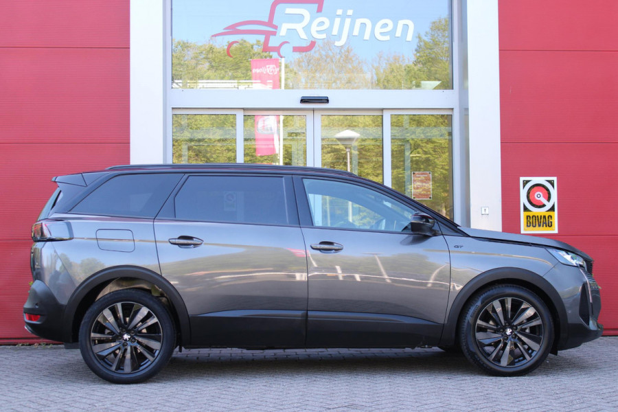 Peugeot 5008 1.6 180PK AUTOMAAT GT | PANORAMA SCHUIF/KANTEL DAK | FOCAL AUDIO SYSTEM | 7-PERSOONS! | NAVIGATIE | APPLE CARPLAY/ANDROID AUTO | ADAPTIVE CRUISE CONTROL | BLACK PACK | FULL LED KOPLAMPEN | DAB+ RADIO | DODEHOEK DETECTIE | 19" LICHTMETALEN VELGEN |