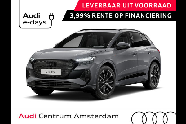Audi Q4 e-tron 45 S edition Competition 82 kWh 286 pk | Assistentiepakket plus | Comfortpakket | Glazen panoramadak | Lichtpakket plus ambient light |