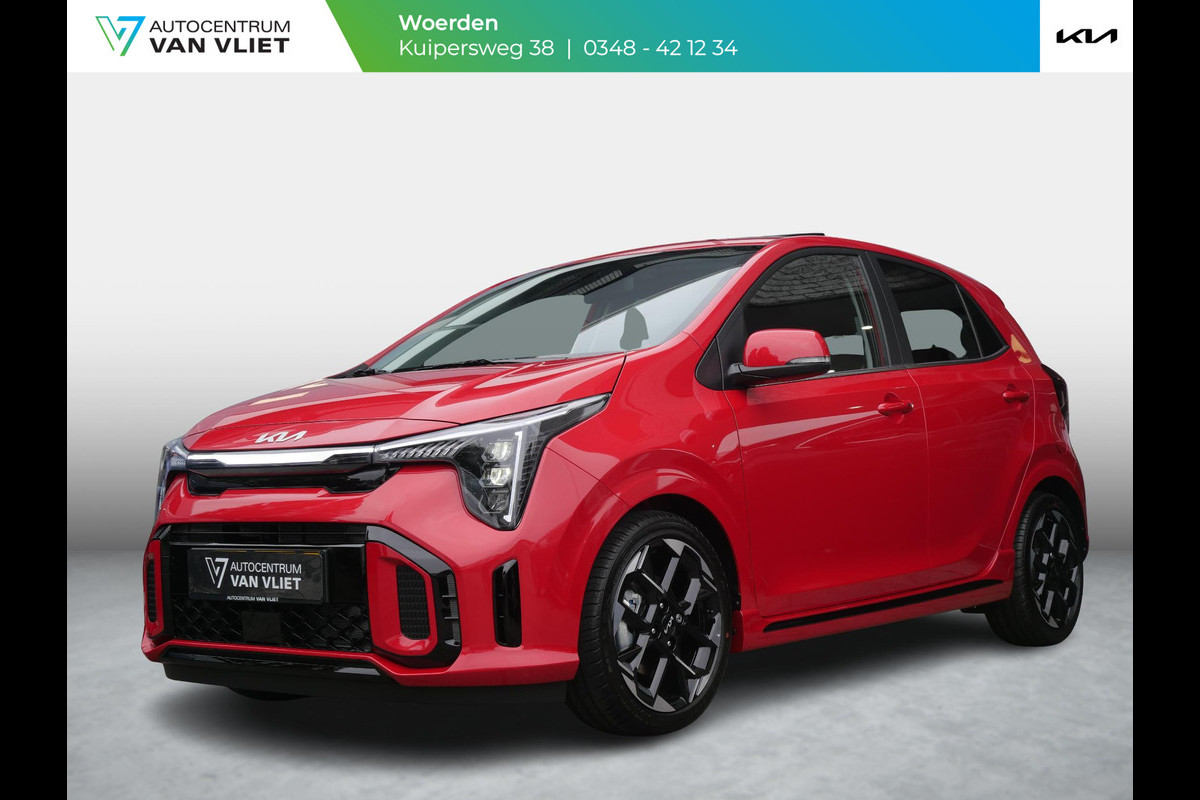Kia Picanto 1.0 GDi GT-Line | Schuif/kanteldak | Stoel & Stuur verwarming | Camera | Carplay | Direct leverbaar |