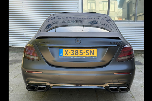 Mercedes-Benz E-Klasse AMG 63 4MATIC Premium Plus Downpipe 612pk+ l Headup l Matzwart Wrap l Burmester l Memory+Stoelkoeling l