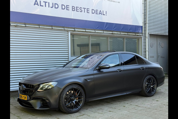 Mercedes-Benz E-Klasse AMG 63 4MATIC Premium Plus Downpipe 612pk+ l Headup l Matzwart Wrap l Burmester l Memory+Stoelkoeling l