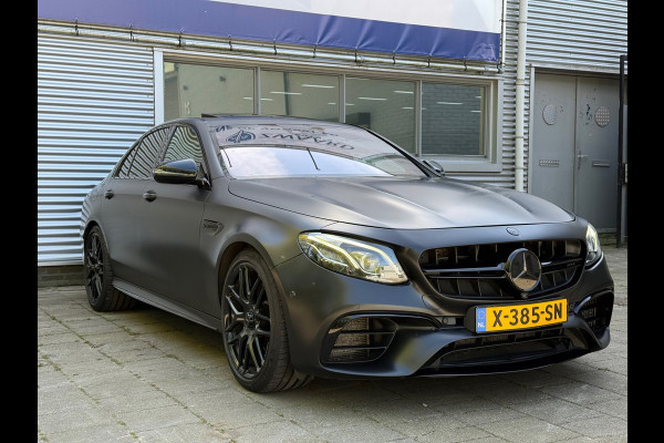 Mercedes-Benz E-Klasse AMG 63 4MATIC Premium Plus Downpipe 612pk+ l Headup l Matzwart Wrap l Burmester l Memory+Stoelkoeling l