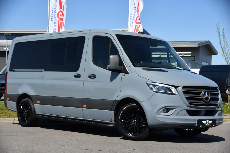 Mercedes-Benz Sprinter 319 V6 3.0 CDI L2H1 DC PB Edition Cruise, Camera, Carplay, 10,5'' Mbux, LED, Leder, Memorie, Trekhaak, 5 Zits, Uniek!