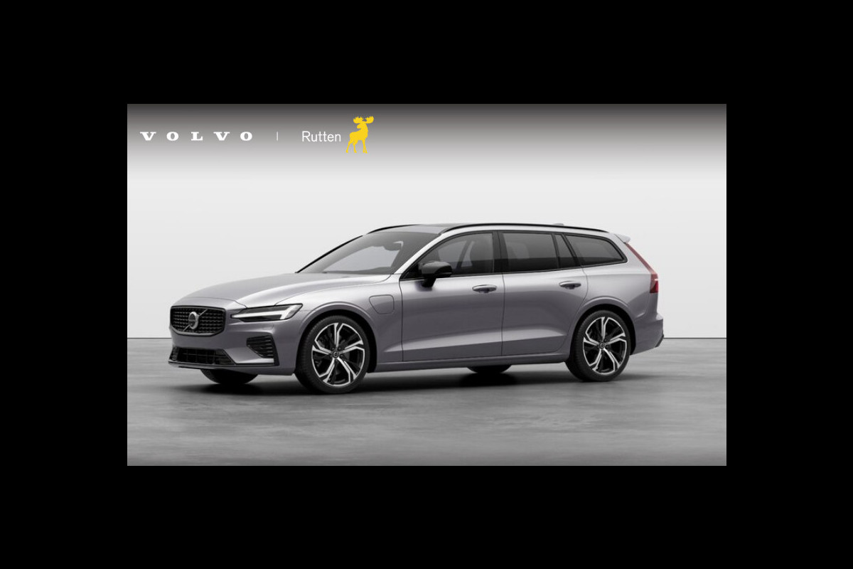 Volvo V60 T6 350PK Automaat Plug-in hybrid AWD Plus Dark / Harman Kardon / 19"velgen / 360 Camera / Elektrisch bedienbare voorstoelen met geheugen / Pilot assist / Adaptive cruise control /
