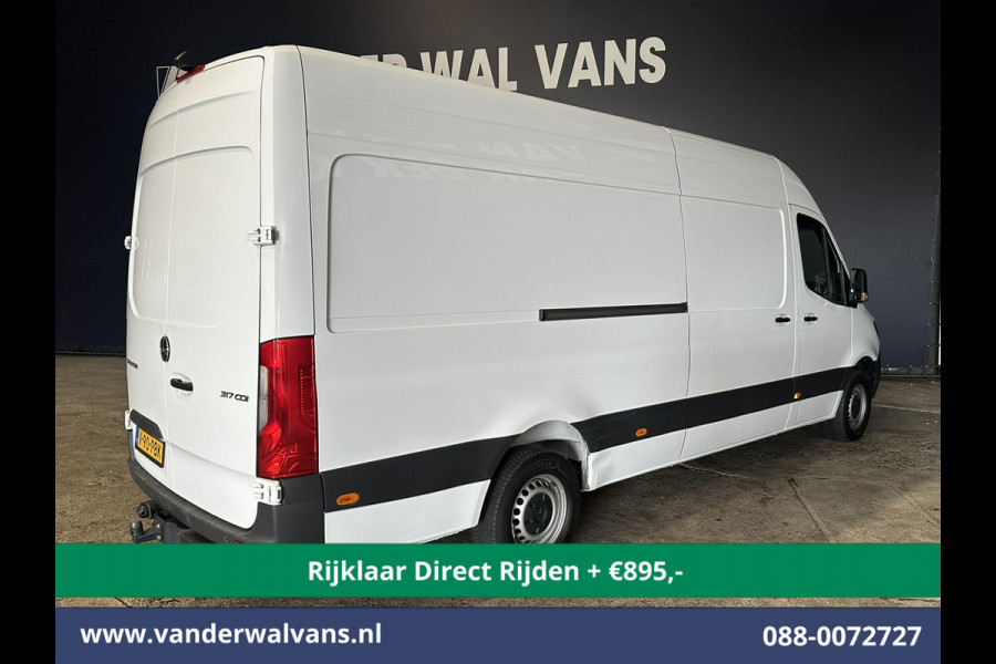 Mercedes-Benz Sprinter 317 CDI 170pk 9G-Tronic Automaat 3500kg Trekhaak L3H2 Euro6 *Rijklaar Direct Rijden* Airco | Camera | XXL MBUX | Navigatie Apple Carplay, Android Auto, Cruisecontrol, Parkeersensoren