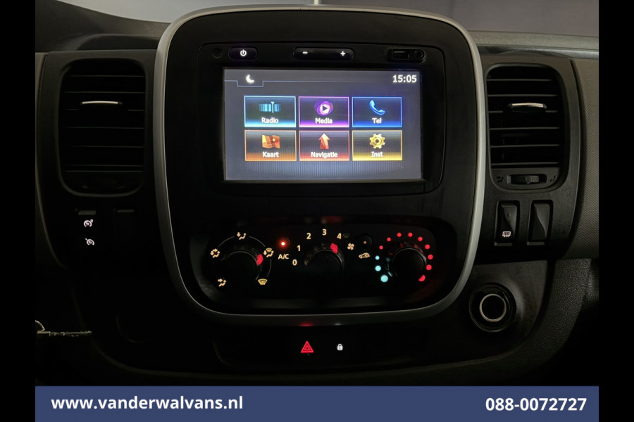 Renault Trafic 1.6 dCi 122pk L2H1 Euro6 Airco | Imperiaal | Trekhaak | Navigatie | LM velgen | Cruisecontrol Parkeersensoren, Bijrijdersbank