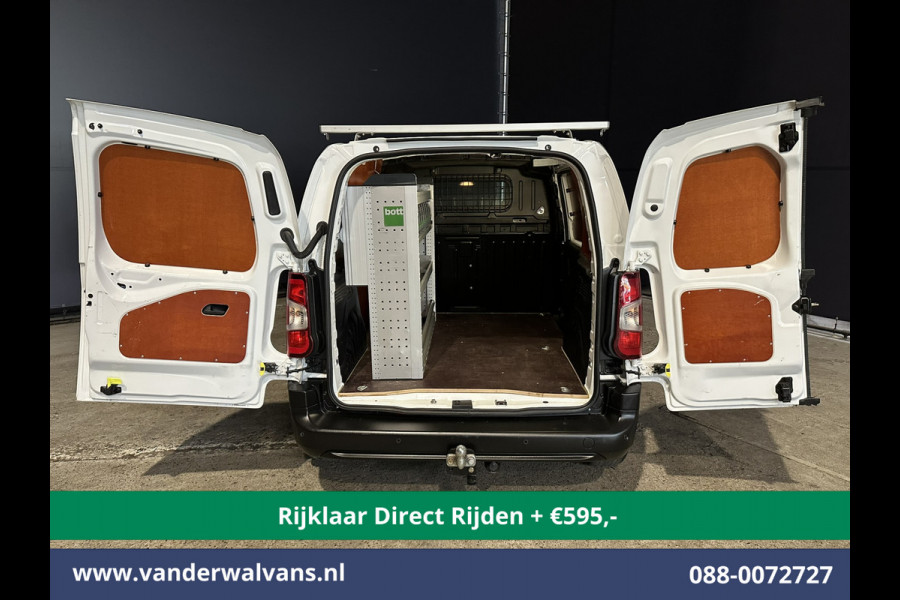 Peugeot Partner 1.5 BlueHDI 102pk L1H1 Inrichting Euro6 *Rijklaar Direct Rijden* Airco | Navigatie | Apple Carplay | Cruisecontrol Android Auto, Parkeersensoren, Trekhaak, Dakdragers
