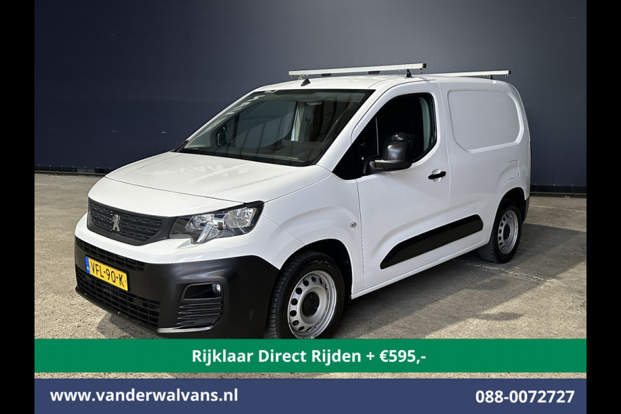 Peugeot Partner 1.5 BlueHDI 102pk L1H1 Inrichting Euro6 *Rijklaar Direct Rijden* Airco | Navigatie | Apple Carplay | Cruisecontrol Android Auto, Parkeersensoren, Trekhaak, Dakdragers
