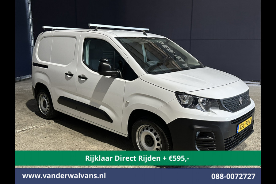 Peugeot Partner 1.5 BlueHDI 102pk L1H1 Inrichting Euro6 *Rijklaar Direct Rijden* Airco | Navigatie | Apple Carplay | Cruisecontrol Android Auto, Parkeersensoren, Trekhaak, Dakdragers