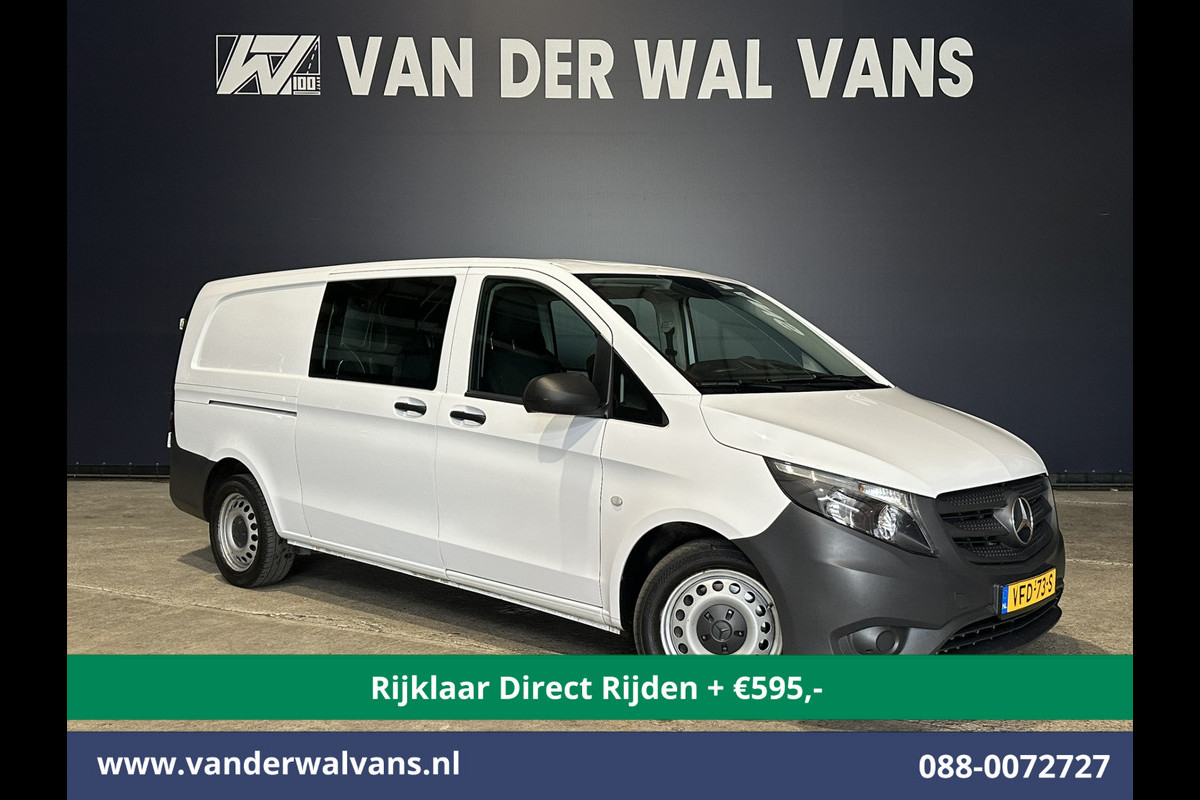 Mercedes-Benz Vito 114 CDI 136pk Automaat L3H1 Dubbele Cabine Euro6 *Rijklaar Direct Rijden* Airco | 5-Zits | Cruisecontrol