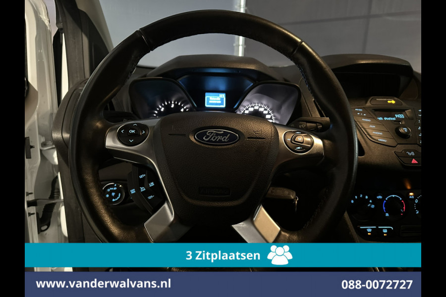 Ford Transit Connect 1.5 TDCI 101pk L2H1 Inrichting Euro6 Airco | 3-Zits | Imperiaal | Trekhaak Cruisecontrol, Verwarmde voorruit, Bijrijdersbank