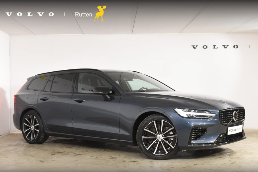 Volvo V60 T6 350PK Automaat Plug-in hybrid AWD Plus Dark / Navigatie / Adaptive Cruise control / 360 Camera / Harman Kardon / Stuur & Stoelverwarming / LM Velgen / Trekhaak