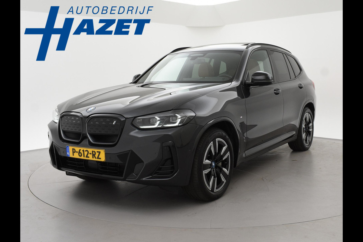 BMW iX3 80 kWh FACELIFT M-SPORT SOH 98,8% + TREKHAAK | SPORTSTOELEN LEDER | PANORAMA | ADAPTIVE CRUISE | MEMORY