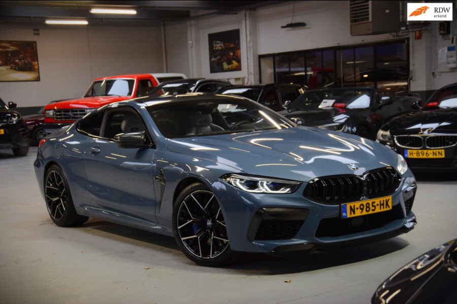 BMW 8 Serie M8 Coupe Competition Carbon Pak.|ACC|B&W|Dealer onderhouden|626pk!!|BTW