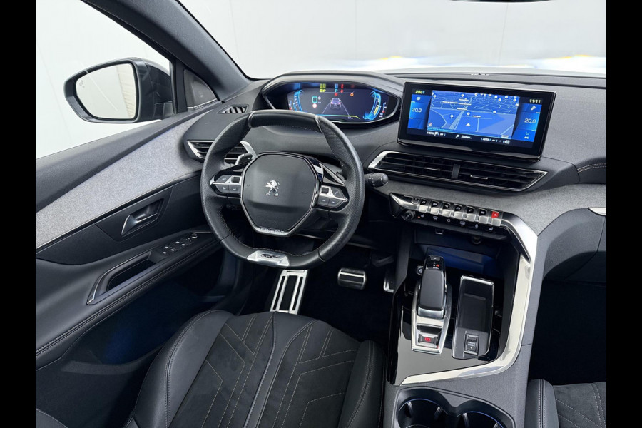 Peugeot 3008 1.6 HYbrid 225 GT Pack Business PANO| ELEKTRISCHE ACHTERKLEP| BLACK PACK| ADAPTIVE CRUISE CONTROL| CAMERA VOOR + ACHTER| FOCAL AUDIO| STOELVERWARMING| STANDKACHEL|