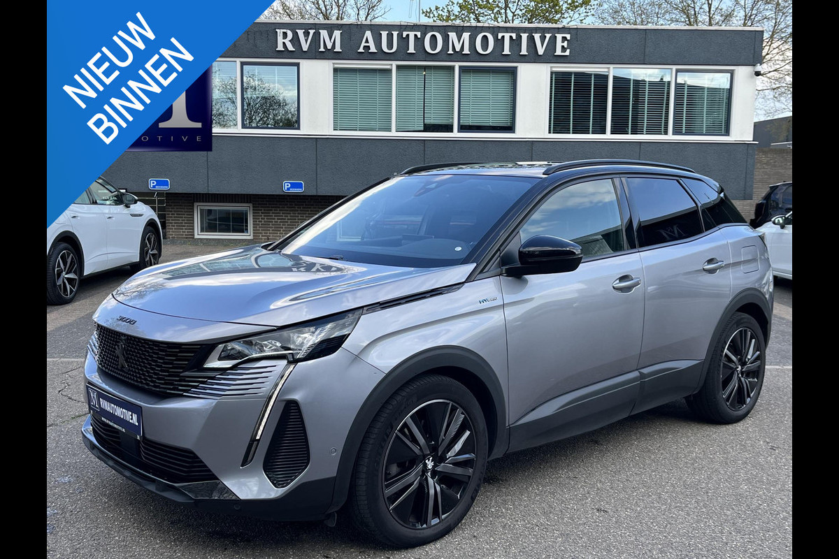 Peugeot 3008 GT PHEV | APPLE CARPLAY | ELEKTRISCHE ACHTERKLEP | CAMERA VOOR + ACHTER | ADAPTIVE CRUISE CONTROL | FOCAL AUDIO | DODEHOEK DETECTIE| RIJKLAARPRIJS INCL. 12 MND BOVAG GARANTIE