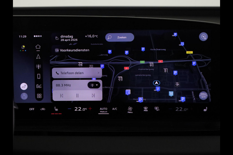 Audi Q6 Sportback e-tron S edition 83Kwh 252 pk | Adaptive air suspension | Glazen panoramadak | Stoelverwarming voorin en achterin | Stuurverwarming |