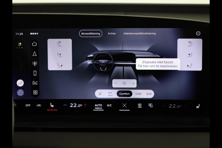 Audi Q6 Sportback e-tron S edition 83Kwh 252 pk | Adaptive air suspension | Glazen panoramadak | Stoelverwarming voorin en achterin | Stuurverwarming |
