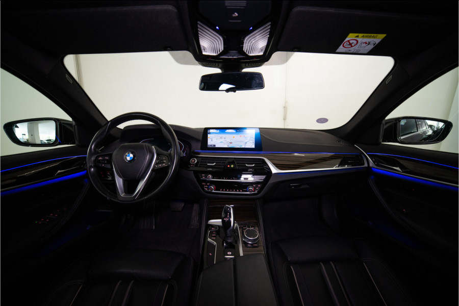 BMW 5 Serie 520i High Executive Edition 184PK | NL AUTO+NAP | Sfeer | LED | Trekhaak | Memory&Leder | Garantie