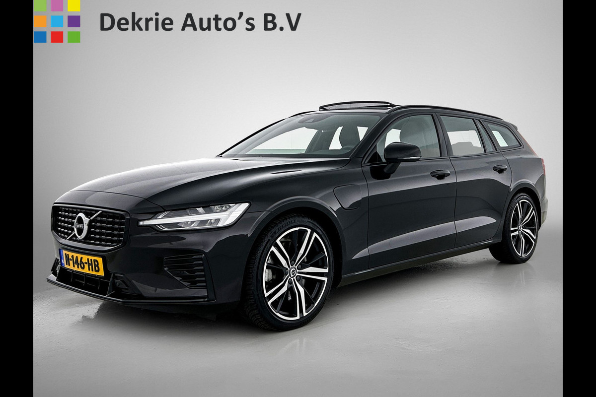 Volvo V60 T8 Hybride SOH 94% AWD R-Design / Panoramadak / Leder / Navigatie / Adap. Cruise / Pdc.V+A / Stuur- Stoelverwarming / Apk 01-2028