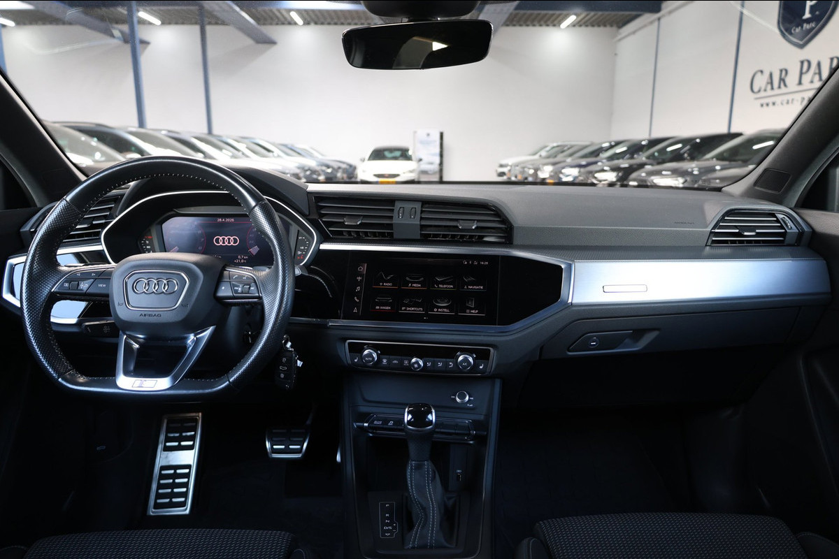 Audi Q3 Sportback 40 TFSI quattro S Edition 190+PK 3x S-LINE/LED/VIRTUAL/PANO/HALF LEDER+S.VERWARMING/20" LMV/ECC/12 MND GARANTIE!