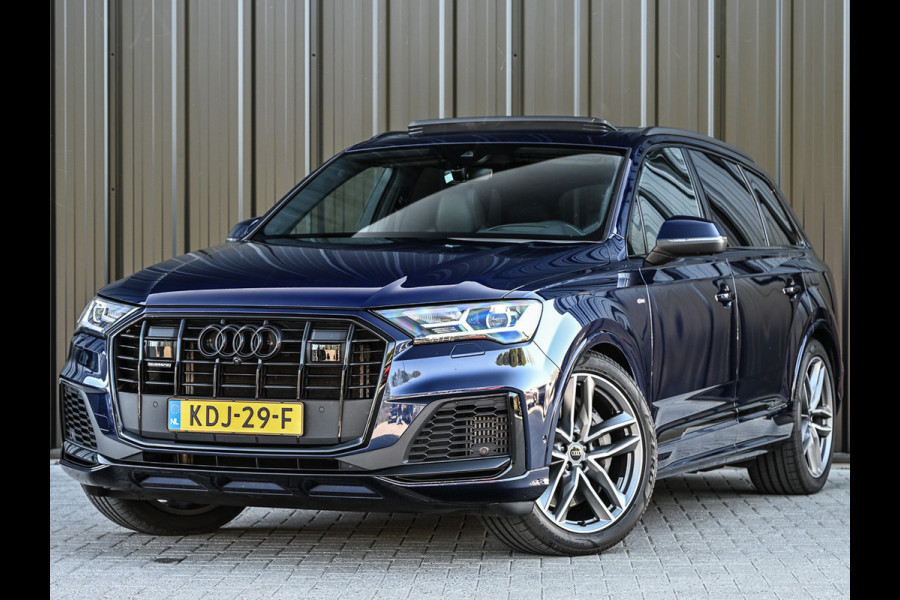 Audi Q7 55 TFSI e quattro Pro Line S | S-Seats | Soh 99.6% | Panoramdak | Bang&Olufsen | Head-up | Memory | Trekhaak | Luchtvering | 360 camera | Soft-close | Adaptive cruise