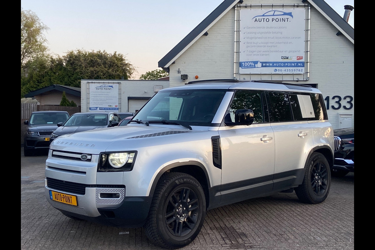 Land Rover Defender 110 3.0 P400 110 GRIJS KENTEKEN/PANO/LANE/VIRTUAL/CAMERA