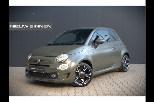 Fiat 500 0.9 TwinAir Turbo Sport | Mat Groen | Apple Carplay | Parkeersensoren | Navigatie | Climate Control | Digitale Tellers | Groot Scherm | Cruise Control | LED